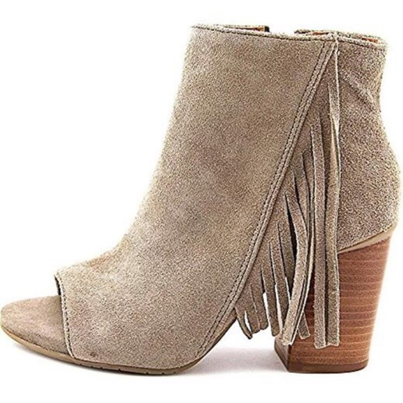 Kenneth Cole Reaction Suede Fringe Ankle Bootie - Picture 3 of 8